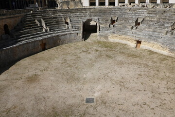 Roman amphitheater in Lecce, Italy