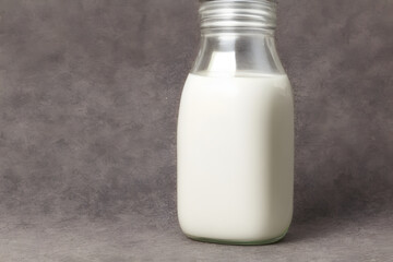 a bottle of milk, a natural and healthy drink, good nutrition, calcium source