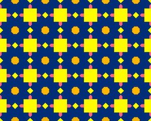 Oriental ethnic geometric seamless Tile pattern made with various traditional elements style design