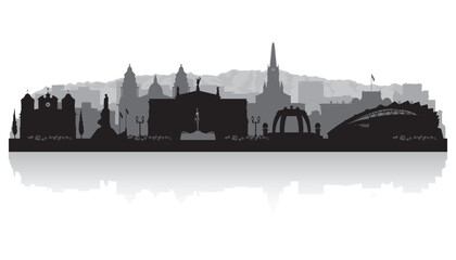 San Jose Costa Rica city skyline silhouette