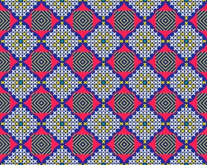 Oriental ethnic geometric seamless Tile pattern made with various traditional elements style design