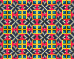 Oriental ethnic geometric seamless Tile pattern made with various traditional elements style design