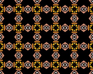 Oriental ethnic geometric seamless Tile pattern made with various traditional elements style design