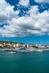Fototapeta na wymiar Marina in Palma De Mallorca, Spain, Europe 