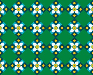 Oriental ethnic geometric seamless Tile pattern made with various traditional elements style design