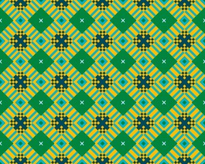 Oriental ethnic geometric seamless Tile pattern made with various traditional elements style design