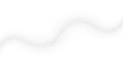 Fototapeta premium Grain wave background. Black stipple curve line. Abstract wavy noise dotted shape wallpaper. Dotwork gradient pattern. Stochastic vector