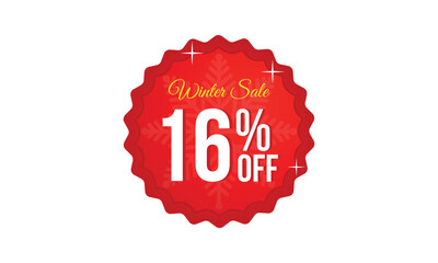 Winter up to 16 percent off sale, 16 percent winter sale offer