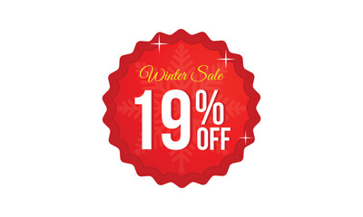 Winter up to 19 percent off sale, 19 percent winter sale offer
