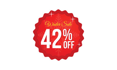 Winter up to 42 percent off sale, 42 percent winter sale offer