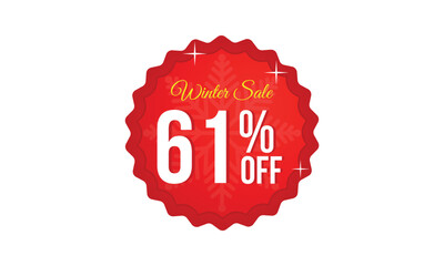 Winter up to 61 percent off sale, 61 percent winter sale offer