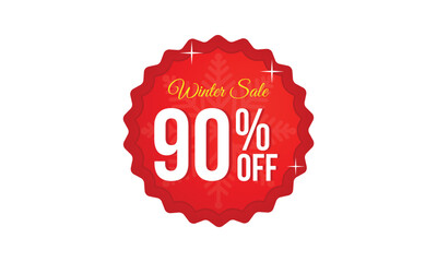 Winter up to 90 percent off sale, 90 percent winter sale offer