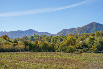 autumn landscape in the mountains