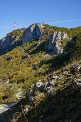 autumn landscape in the mountains