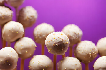 a picture of cake pops, sweet and sugary snack, high calorie food