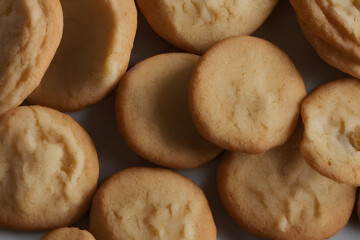 picture of tasty almond cookies - baked food, sweet snack, healthy dessert