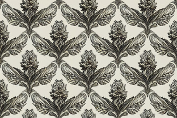 Fototapeta premium seamless pattern with elements