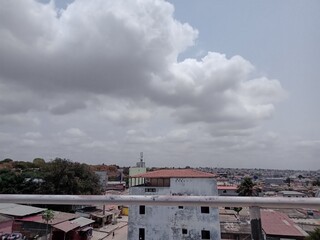 clouds over the city