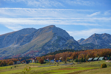 autumn landscape in the mountains