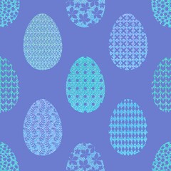 Easter eggs seamless spring pattern for kids clothes print and notebooks and wrapping paper and fabrics