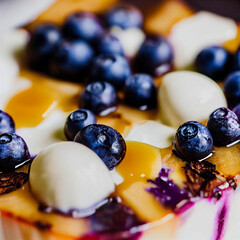 blueberries and raspberries