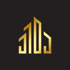 initial letters apartment building hotel real estate logo