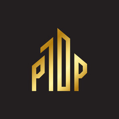 initial letters apartment building hotel real estate logo