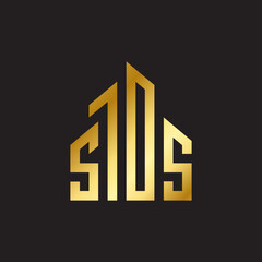 initial letters apartment building hotel real estate logo