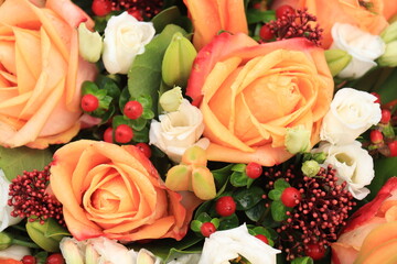 Flower arrangement for a wedding