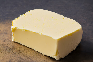 a picture of butter, processed milk, juicy and fatty, animal derived food