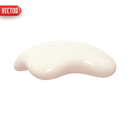 Realistic snowdrift in cartoon 3d style. Snow pile pedestal template, studio podium, white stage. Decorative winter element. Isolated object on light background. Vector illustration