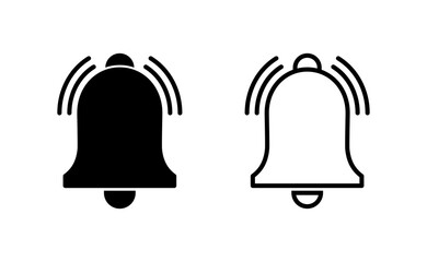 Obraz premium Bell Icon vector for web and mobile app. Notification sign and symbol for web site design