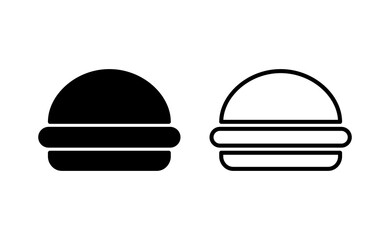 Burger icon vector for web and mobile app. burger sign and symbol. hamburger