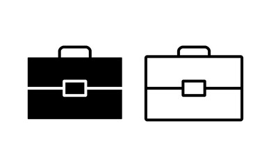 Briefcase icon vector for web and mobile app. suitcase sign and symbol. luggage symbol.