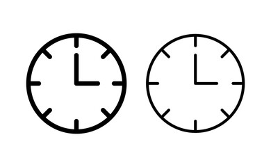 Clock icon vector for web and mobile app. Time sign and symbol. watch icon