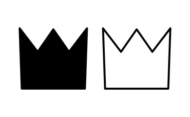 Crown icon vector for web and mobile app. crown sign and symbol