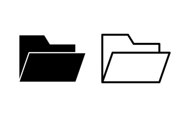 Folder icon vector for web and mobile app. folder sign and symbol
