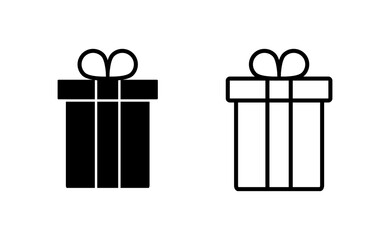 Gift icon vector for web and mobile app. gift sign and symbol. birthday gift