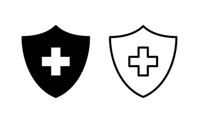 Obraz premium Health insurance icon vector for web and mobile app. Insurance document sign and symbol