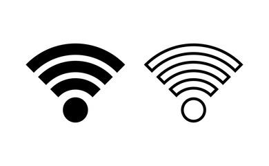 Wifi icon vector for web and mobile app. signal sign and symbol. Wireless  icon