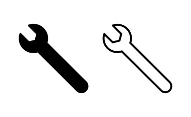 Wrench icon vector for web and mobile app. repair icon. tools sign and symbol