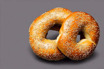 picture of tasty bagels, baked food item, a fast food for breakfast