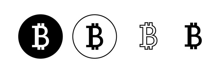 Bitcoin icon vector. bitcoin sign and symbol. payment symbol. cryptocurrency logo