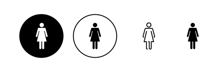 Female icon vector. woman sign and symbol