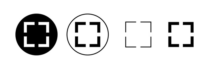 Fullscreen Icon vector. Expand to full screen sign and symbol. Arrows symbol