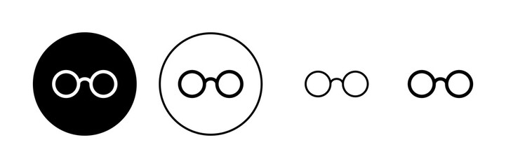 Glasses icon vector. Glasses sign and symbol