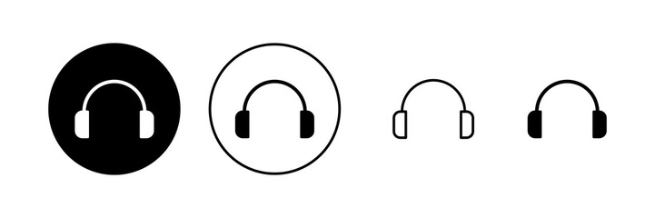 Headphone icon vector. Headvector sign and symbol