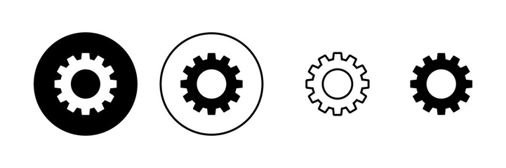 Setting icon vector. Cog sign and symbol. Gear Sign