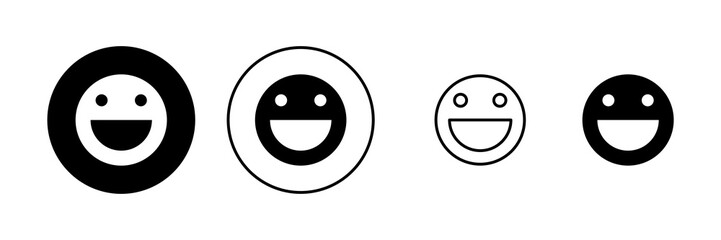 Obraz premium Smile icon vector. smile emoticon icon. feedback sign and symbol