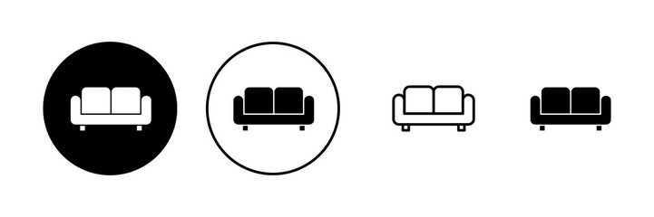 Sofa icon vector. sofa sign and symbol. furniture icon